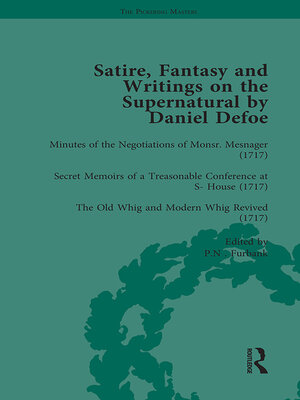 cover image of Satire, Fantasy and Writings on the Supernatural by Daniel Defoe, Part I Vol 4